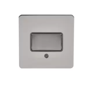 Image of Schneider Electric Ultimate Screwless Flat Plate - Single Fan Isolator Switch, 3 Pole, 16AX, GU1413BBN, Black Nickel with Black Insert