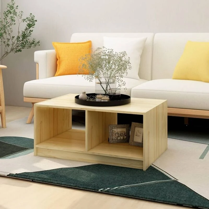 Image of VIDAXL Coffee Table 75x50x33.5cm Solid Pinewood Vidaxl 8720286761922