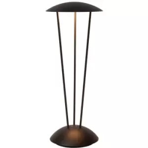 Image of Lucide Renee Modern Rechargeable Table lamp Outdoor - LED Dim. 2700K/3000K IP54 - Wireless charging pad - Black