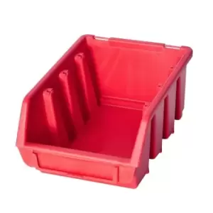 Image of Patrol Group Ergo M Box Plastic Parts Storage Stacking 116 x 161 x 75mm - Red, P