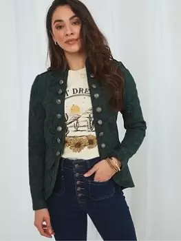 Image of Joe Browns Must Have Military Style Jacket -green, Green, Size 12, Women