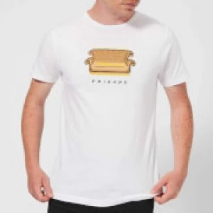 Image of Friends Couch Mens T-Shirt - White - M