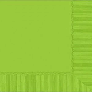 Image of Amscan International Lunch Napkin (Kiwi Green)Pack of 50