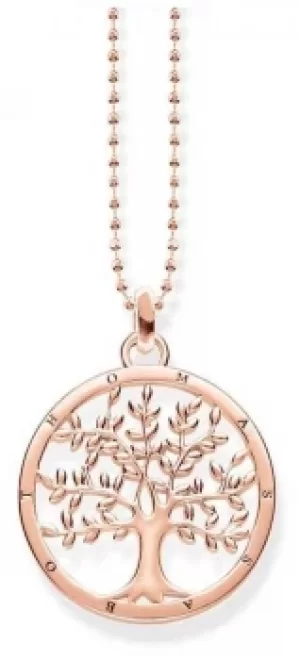 Image of Thomas Sabo Rose Gold Plated Tree Necklace KE1660-415-40- Jewellery