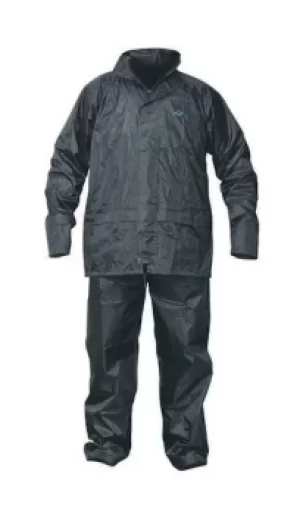 Image of OX S249705 Rain Suit with Concealed Hood Black XX Large