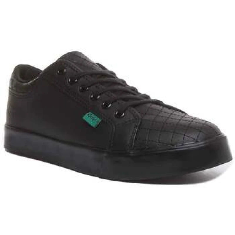 Image of Kickers Tovni Y Quilt boys's Trainers in Black