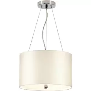 Image of Elstead Lighting-lightbox - Elstead - LightBox Pearce 14' Cylindrical Pendant with Polished Chrome Ceiling Pan