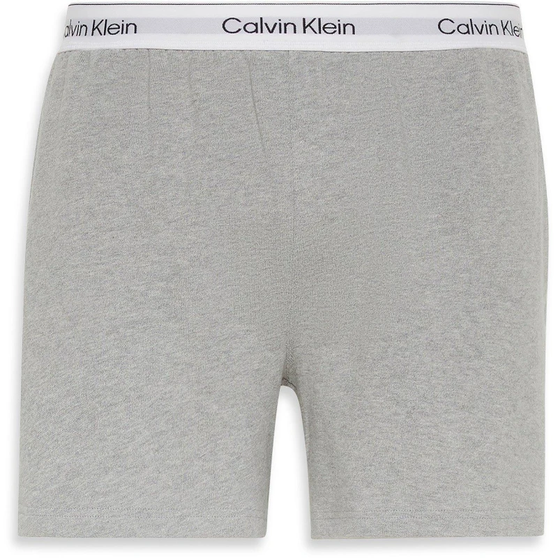 Image of Calvin Klein Mens Fleece Jogger Shorts Grey Heather male XL
