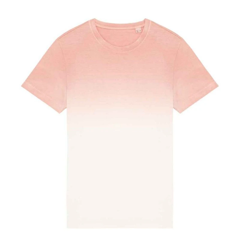 Image of Native Spirit Mens Dip Dye T-Shirt in Rose Size: XS Rose Male XS