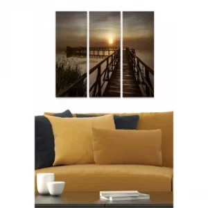 Image of MDF3444731 Multicolor Decorative MDF Painting (3 Pieces)