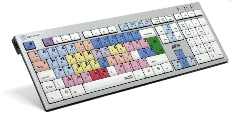 Image of Logickeyboard Logickeyboard LKB-MCOM4-AJPU-UK keyboard Office USB English Multicolour LKB-MCOM4-AJPU-UK