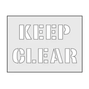 Image of Keep Clear Stencil (190 x 300mm)