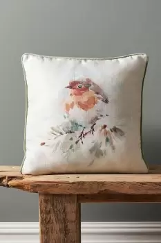 Image of Snowy Robin Cushion