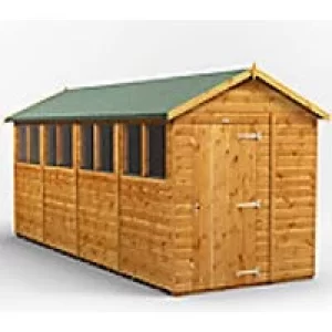 Image of Power Garden Shed 166PA Golden Brown 16x6