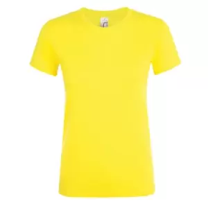 Image of SOLS Womens/Ladies Regent Short Sleeve T-Shirt (XL) (Lemon)