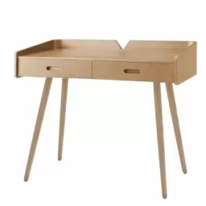Image of Jual Vienna Wooden 2 Drawer Desk, Oak