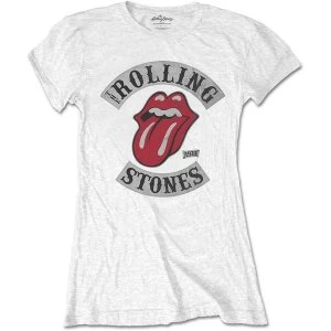 Image of The Rolling Stones - Tour 1978 Womens Medium T-Shirt - White