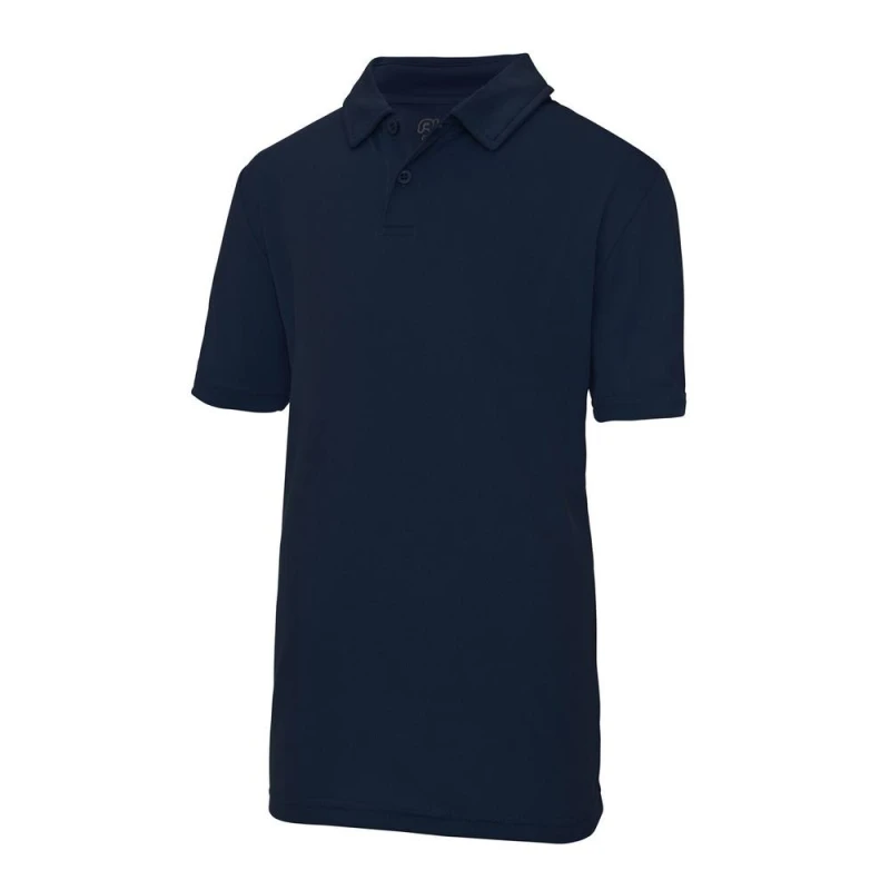 Image of Just Cool Sports Polo Plain Shirt Pack of 2 in Navy Size: 12-13 Years Navy Unisex 12-13 Years