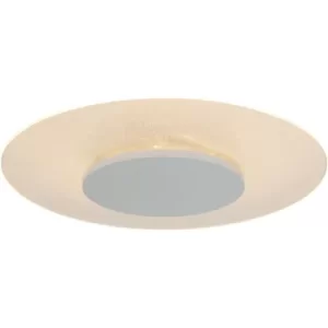 Image of Sienna Lido Flush Ceiling Light White Matt, Transparent Edited