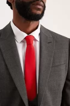 Image of Mens Red Slim Fit Tie