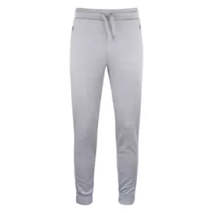 Image of Clique Unisex Adult Basic Active Jogging Bottoms (S) (Grey Melange)