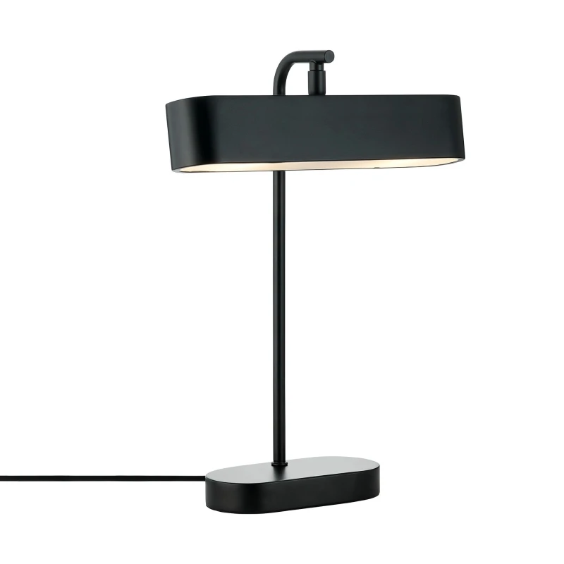 Image of Nordlux Merlin Indoor Table Lamp Black Metal G9 Adjustable Head - Mains Powered, IP20 Black Unisex