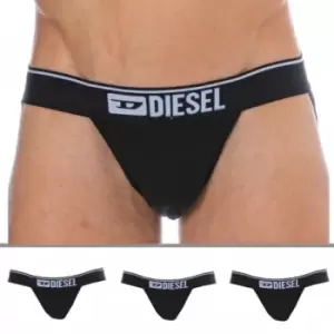Image of Diesel 3 Pack Denim Division Cotton Jockstraps - Black M