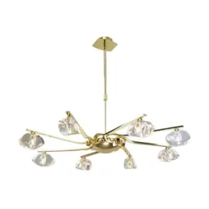 Image of Alfa Pendant 8 Light G9, Polished Brass