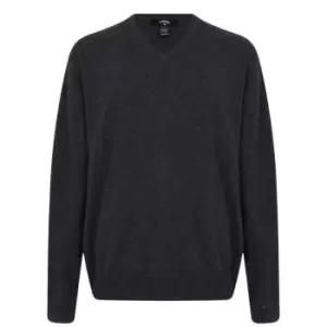 Image of Callaway Long Sleeved V Neck Cashmere Jumper - Multi