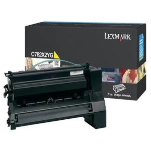 Image of Lexmark C782X2YG Yellow Laser Toner Ink Cartridge
