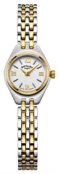 Image of Rotary LB05126/70 Balmoral White Dial Two-Tone Stainless Watch
