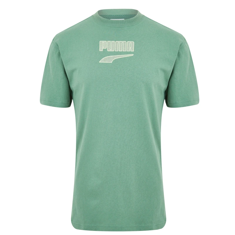 Image of Puma DT Logo T Shirt - Green Green S