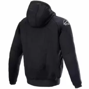Image of Alpinestars Chrome Ignition Hoodie Black Red Fluo 2XL