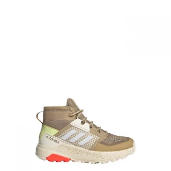Image of adidas Terrex Trailmaker Mid RAIN. RDY Hiking Shoes Kids - Beige Tone / Crystal White / W