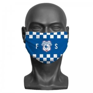 Image of Personalised Cardiff City FC Initials Adult Face Mask