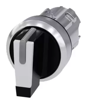 Image of Siemens SIRIUS ACT Selector Switch Head - 3 Position, Latching, 22mm cutout