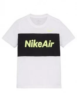 Image of Nike Sportswear Air Older Boys T-Shirt - White/Black