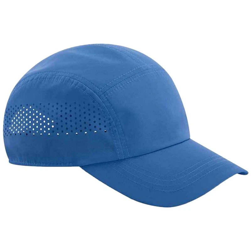 Image of Beechfield Beechfield Men Technical Running Baseball Cap in Blue Blue One Size Male 5063107098351