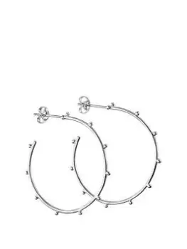 Image of The Love Silver Collection Sterling Silver Statement Hoop Earrings
