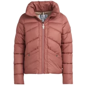 Image of Barbour Womens Cabot Quilted Jacket Rose Blush/Sand Dune 12
