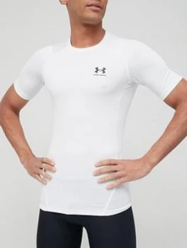 Image of Urban Armor Gear Heatgear Armour Comp Ss T-Shirt, White/Black, Size S, Men