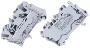 Image of Wago Grey 2006 Standard Din Rail Terminal, 20 10 AWG, 6mm, 800 V