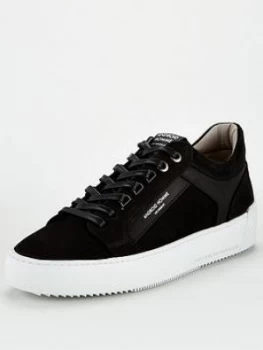 Image of Android Homme Venice Embossed Logo Trainers - Black