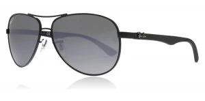 Image of Ray-Ban Carbon Fibre Sunglasses Shiny Black 002/K7 Polariserade 58mm