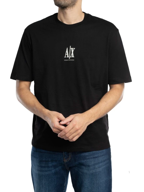 Image of Armani Exchange Centre Logo T-Shirt Black XXL