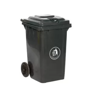 Image of Wheelie Bin 80L 30 Recycled Polyethylene Dark Grey LWB80YDGrey