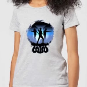 Image of Harry Potter Silhouette Attack Womens T-Shirt - Grey - S