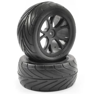 Image of Fastrax 1/10Th Mounted Arrow Buggy Rear Tyres 10-Spoke