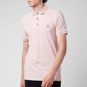 Image of Hugo Boss Passenger Slim Fit Polo Shirt Pastel Pink Size M Men