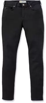 Image of Carhartt Rugged Flex Slim-Fit Layton Skinny Ladies Pants, black, Size 43 for Women, black, Size 43 for Women
